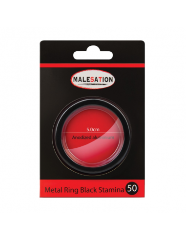 METAL RING BLACK STAMINA 50