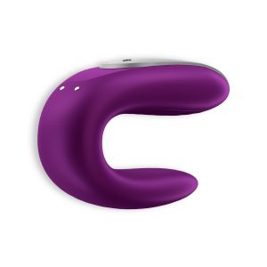 VIBRADOR DOUBLE FUN COM APP SATISFYER ROXO - Image 2
