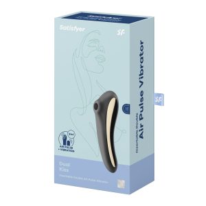 VIBRADOR DUAL KISS SATISFYER PRETO - Image 5