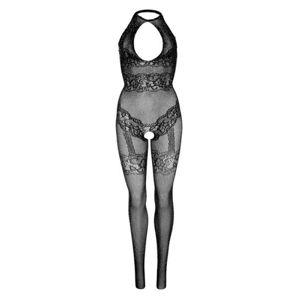 LEG AVENUE - CATSUIT SEAMLESS FISHNET