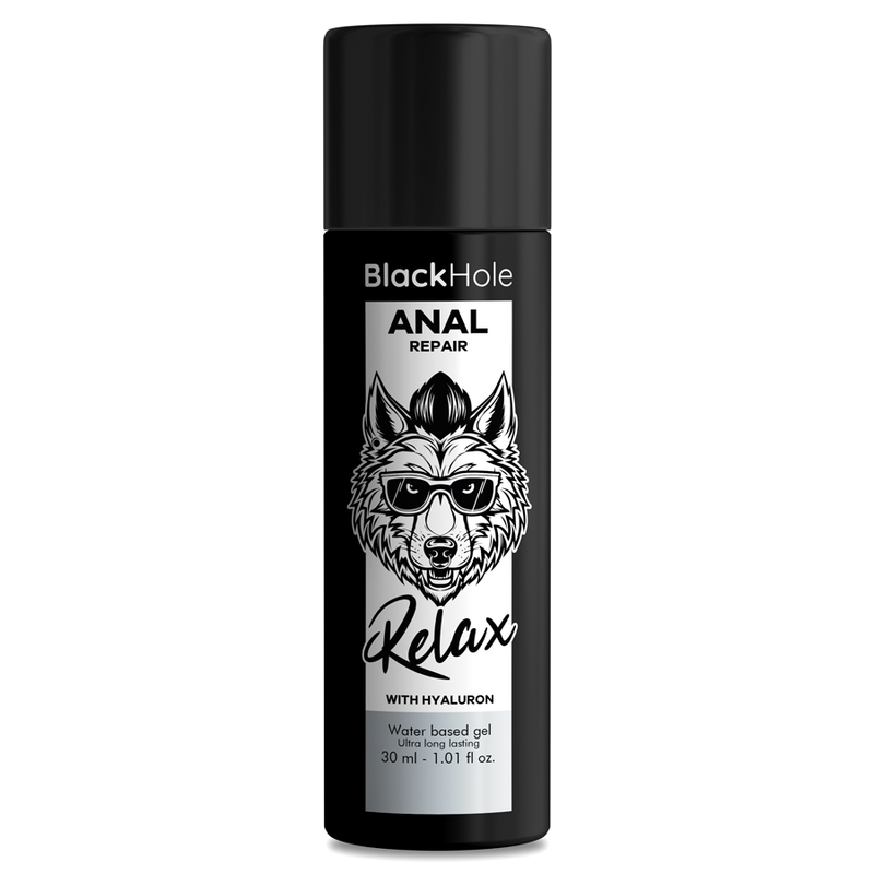 Flame Love Shop 19 BLACK HOLE - LUBRIFICANTE ANAL RELAXANTE À BASE DE ÁGUA COM HIALURON 30 ML