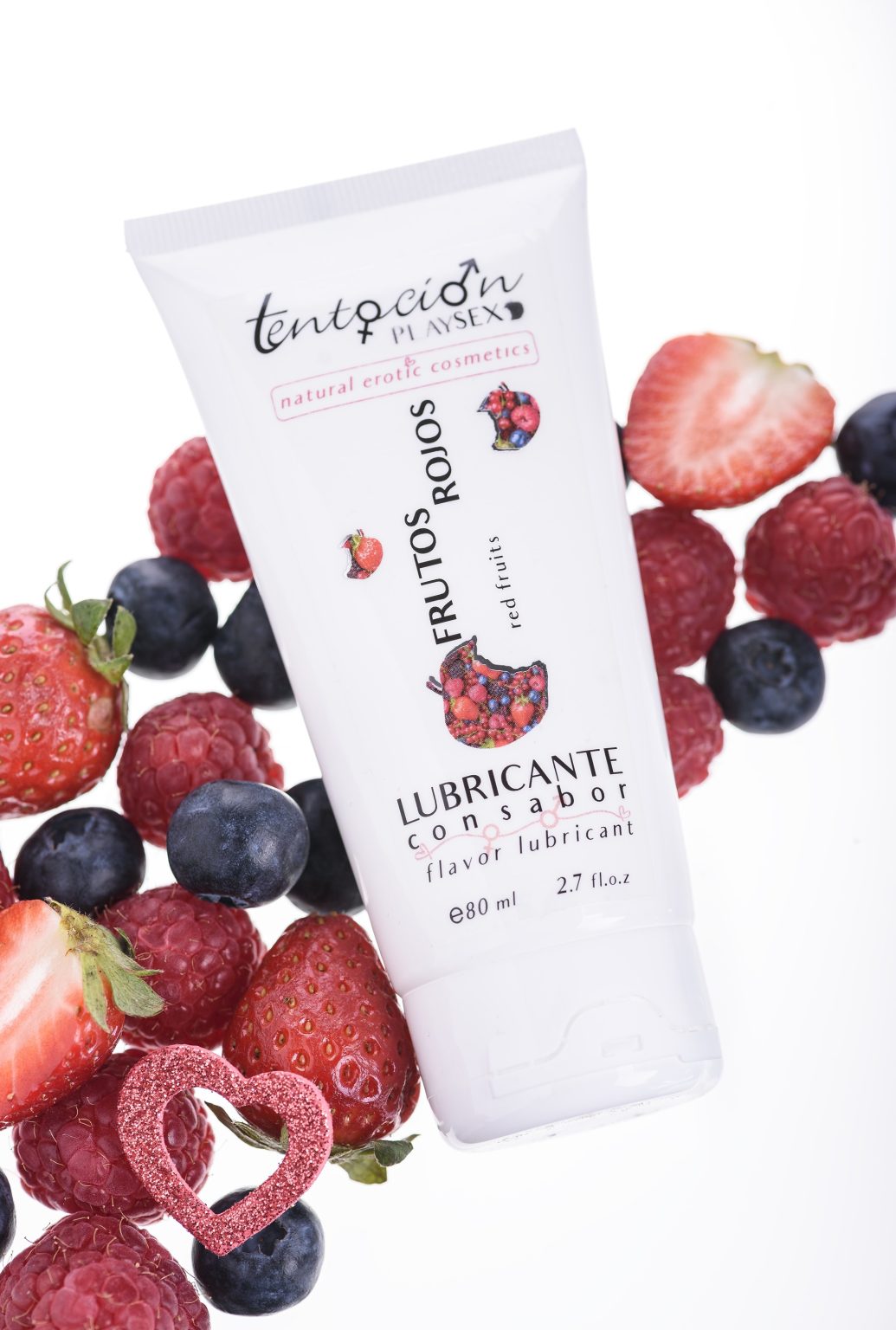 Flame Love Shop 18 LUBRIFICANTE COM SABOR A FRUTOS VERMELHOS 80ML TENTACIÓN PLAY SEX