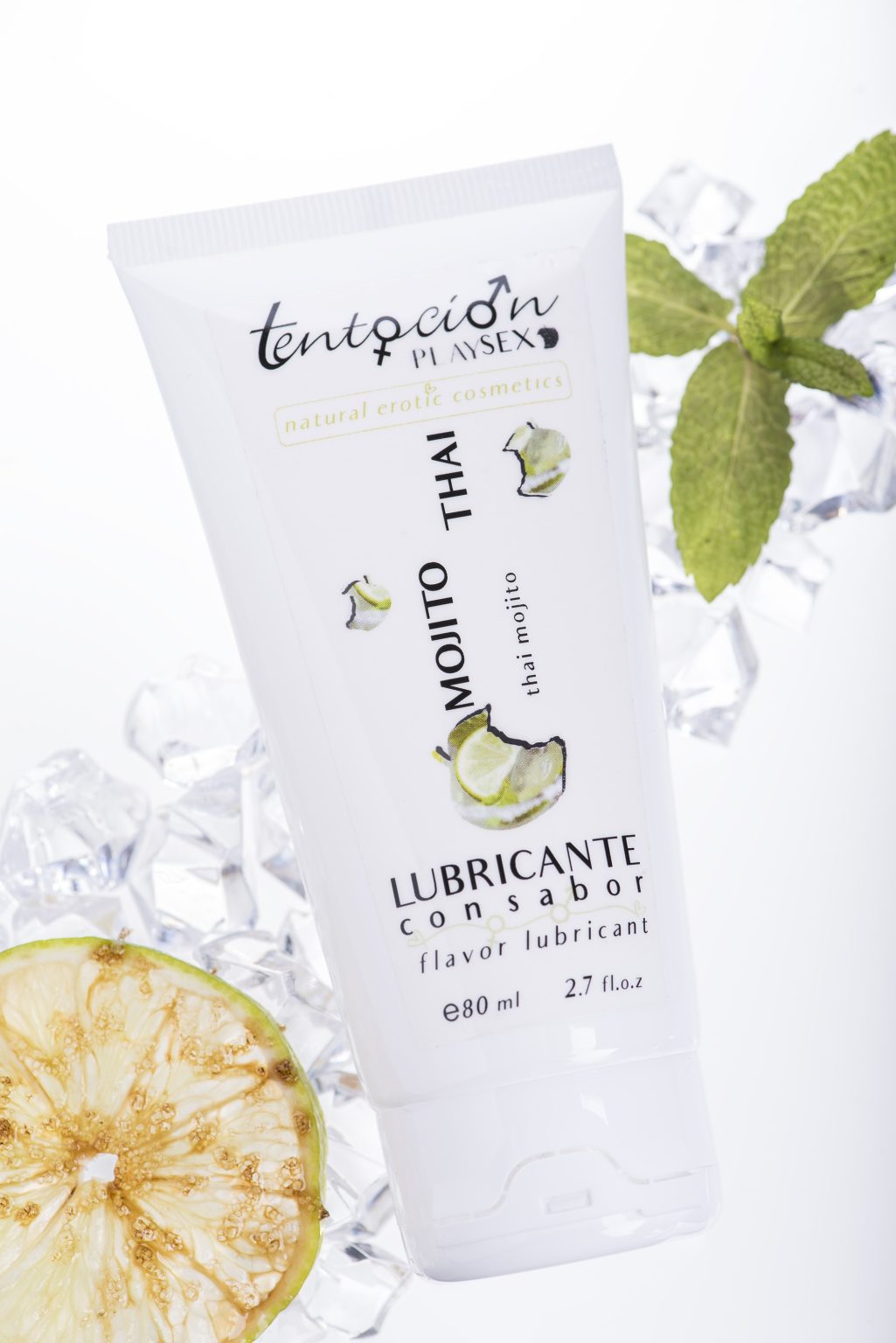 Flame Love Shop 9 LUBRIFICANTE COM SABOR A MOJITO THAI 80ML TENTACIÓN PLAY SEX