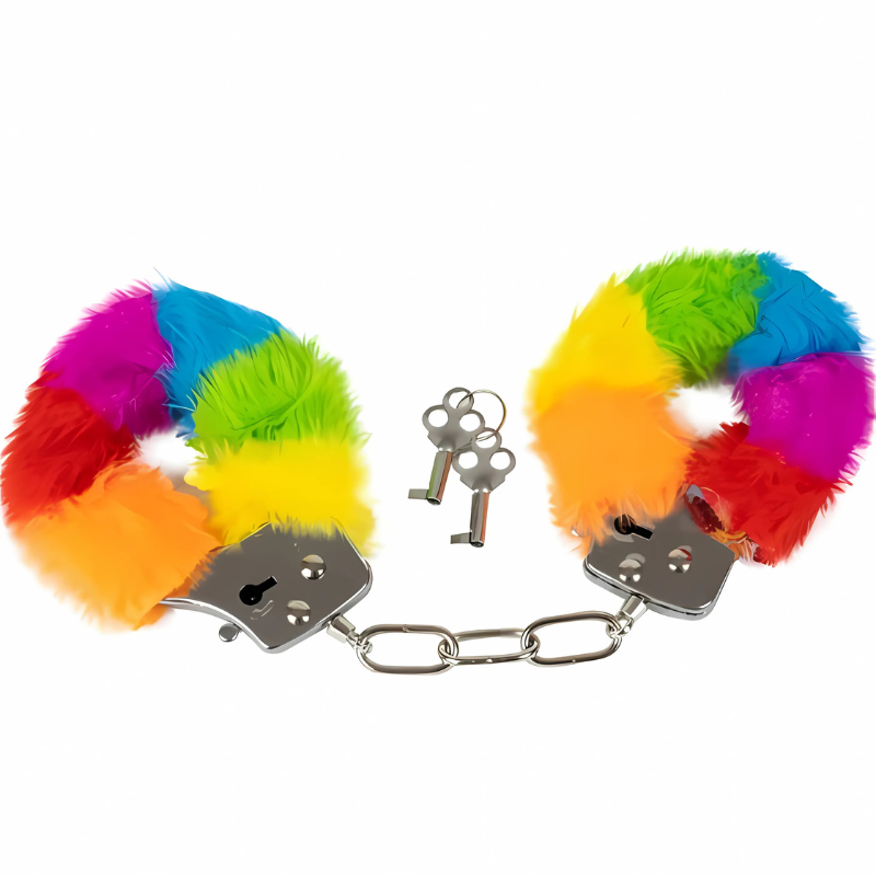 Flame Love Shop 19 ALGEMAS DE METAL COM PELO ARCO IRIS