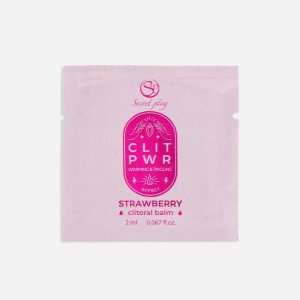 SAQUETA CLIT PWR - BÁLSAMO PARA CLÍTORIS DE MORANGO 2ML SECRET PLAY 5 BÁLSAMO PARA CLÍTORIS CLIT PWR