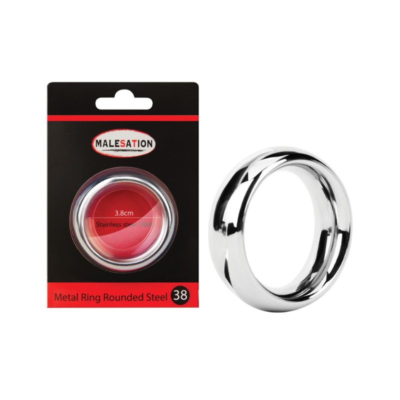 Flame Love Shop 15 ANEL PENIANO DE METAL ROUNDED STEEL