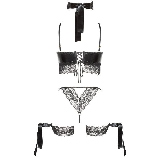 CONJUNTO DE 5 PEÇAS SHAQUILA PRETO BEAUTY NIGHT FASHION