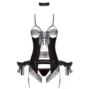 CONJUNTO BODY SHAQUILA PRETO BEAUTY NIGHT FASHION - Image 2