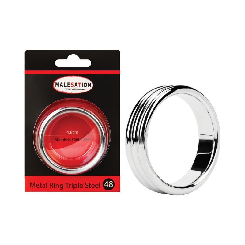 Flame Love Shop 19 ANEL PENIANO DE METAL TRIPLE STEEL48