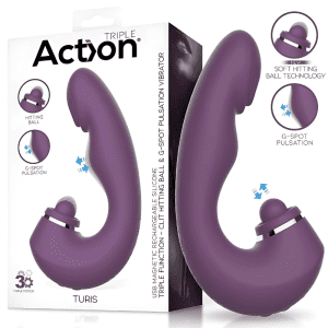 VIBRADOR TURIS COM PULSAÇÃO E VIBRAÇÃO DO PONTO G