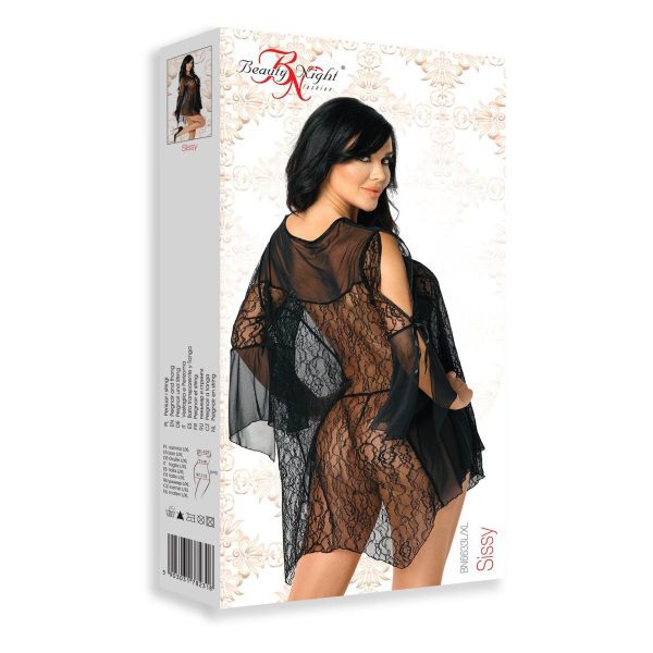 ROBE E TANGA SISSY PRETO BEAUTY NIGHT FASHION