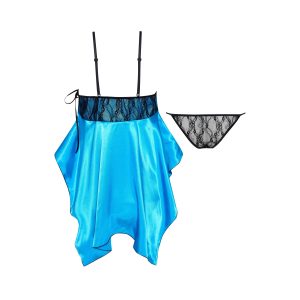 CAMISA DE NOITE E TANGA JULIETA TURQUESA BEAUTY NIGHT FASHION - Image 9