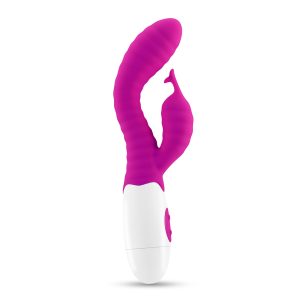 VIBRADOR COM ESTIMULADOR DE CLITÓRIS GUMMIE ROXO E LUBRIFICANTE À BASE DE ÁGUA INCLUÍDO CRUSHIOUS - Image 6