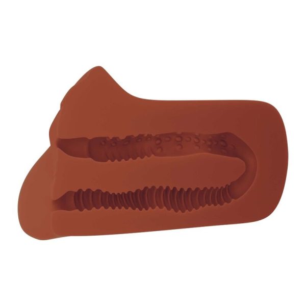 MASTURBADOR MASCULINO DOUBLE BROWN 3 MASTURBADOR MASCULINO DOUBLE BROWN