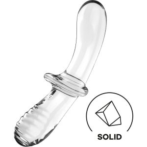 DILDO SATISFYER DOUBLE CRYSTAL | TRANSPARENTE - Image 4