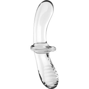 DILDO SATISFYER DOUBLE CRYSTAL | TRANSPARENTE - Image 2