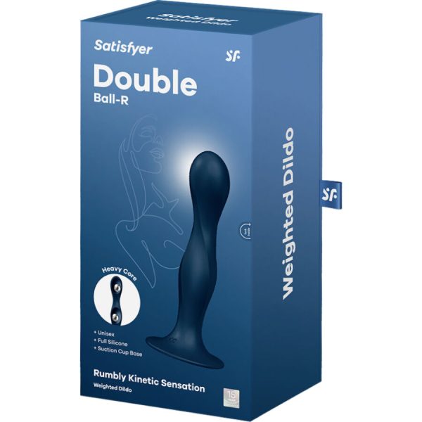 DILDO CINÉTICO SATISFYER DOUBLE BALL-R | AZUL 3 DILDO CINÉTICO SATISFYER DOUBLE BALL-R | AZUL