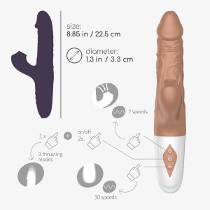 VIBRADOR REALISTA COM VAI-VEM EL MATADOR CRUSHIOUS - Image 10