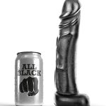 DILDO REALÍSTICO ALL BLACK DE 22 CM