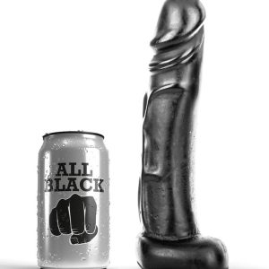 DILDO REALÍSTICO ALL BLACK DE 22 CM