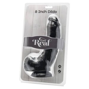 DILDO REALÍSTICO GET REAL COM TESTÍCULOS (PRETO) | 20 CM 3 DILDO REALÍSTICO GET REAL COM TESTÍCULOS (PRETO) | 20 CM - Image 2