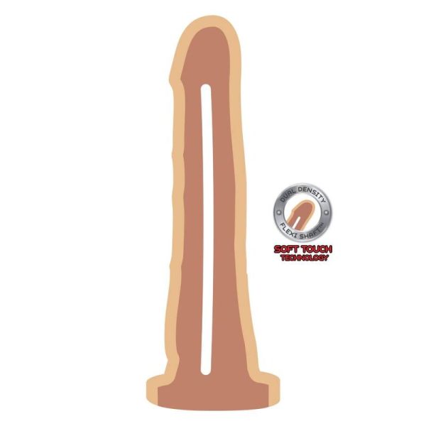 DILDO REALÍSTICO DUAL DENSITY (NATURAL) | 19 CM