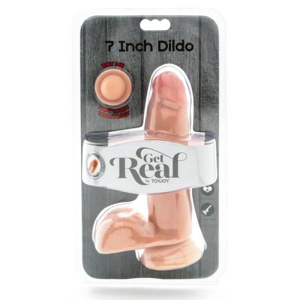 DILDO REALÍSTICO DUAL DENSITY COM TESTÍCULOS (NATURAL) | 12 CM