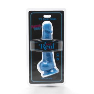 DILDO HAPPY DICKS COM TESTÍCULOS (AZUL) | 19 CM - Image 2