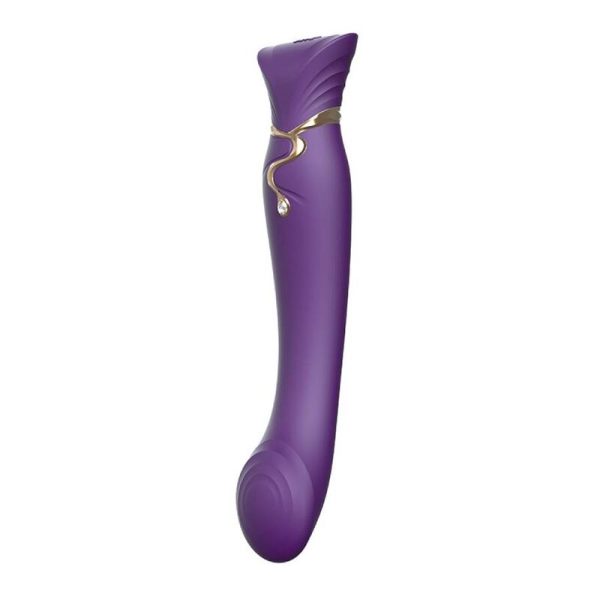 PACK SUGADOR DE CLÍTORIS + VIBRADOR PONTO G QUEEN SET | ROXO
