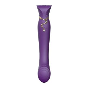 PACK SUGADOR DE CLÍTORIS + VIBRADOR PONTO G QUEEN SET | ROXO - Image 2