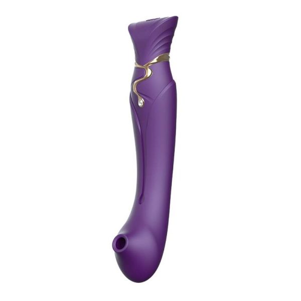 PACK SUGADOR DE CLÍTORIS + VIBRADOR PONTO G QUEEN SET | ROXO