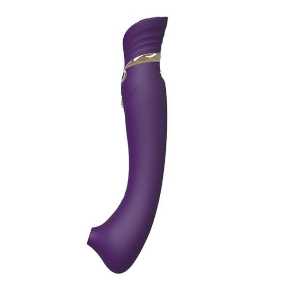 PACK SUGADOR DE CLÍTORIS + VIBRADOR PONTO G QUEEN SET | ROXO