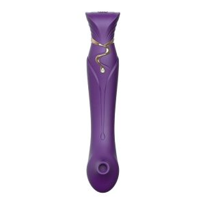 PACK SUGADOR DE CLÍTORIS + VIBRADOR PONTO G QUEEN SET | ROXO - Image 5