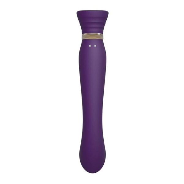 PACK SUGADOR DE CLÍTORIS + VIBRADOR PONTO G QUEEN SET | ROXO