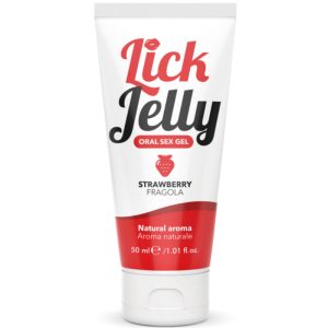 LUBRIFICANTE LICK JELLY DE MORANGO