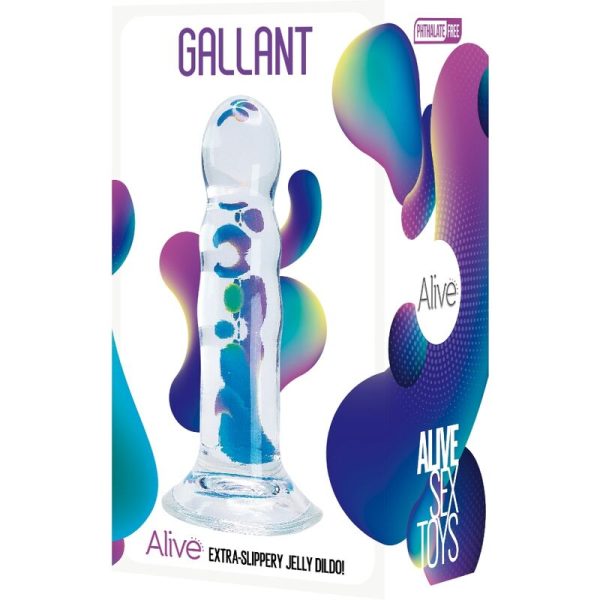DILDO REALÍSTICO GALLANT TRANSPARENTE | 14 CM 1 DILDO REALÍSTICO GALLANT TRANSPARENTE | 14 CM
