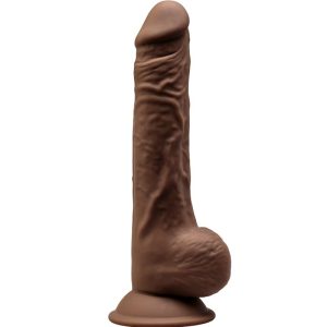 DILDO REALÍSTICO MODELO 1 CASTANHO DE 24 CM