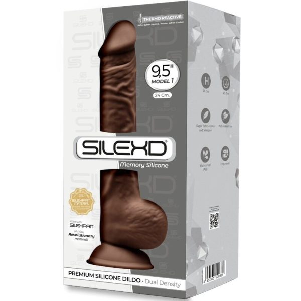 DILDO REALÍSTICO MODELO 1 (CASTANHO) | 24 CM