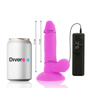 DILDO FLEXÍVEL COM VIBRAÇÃO (ROXO) | 17 CM / 3,3 CM - Image 3