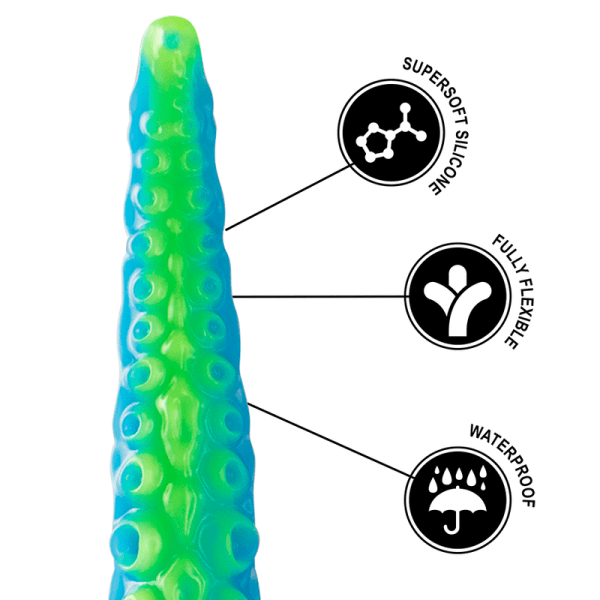 DILDO SCYLLA TENTACLE FLUORESCENTE | GRANDE