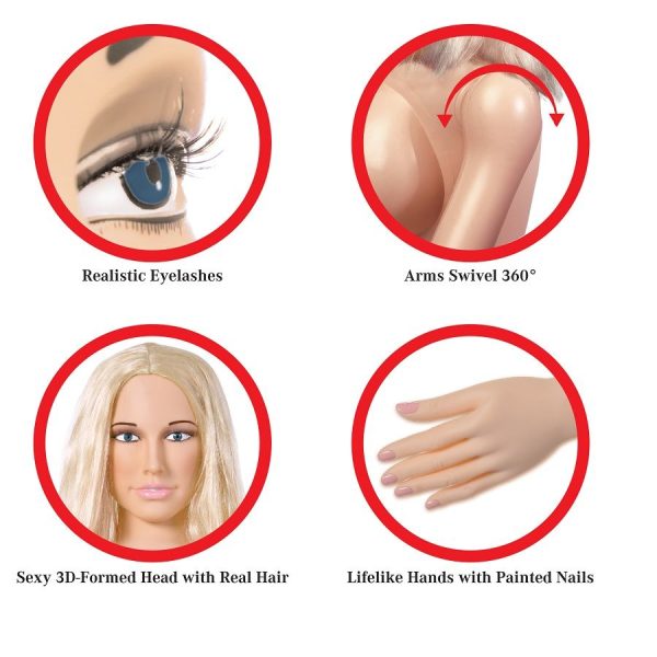 BONECA INSUFLÁVEL HANNAH HARPER