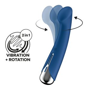 VIBRADOR SPINNING G-SPOT 1 AZUL SATISFYER - Image 8