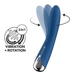 VIBRADOR SPINNING VIBE 1 AZUL SATISFYER - Image 1