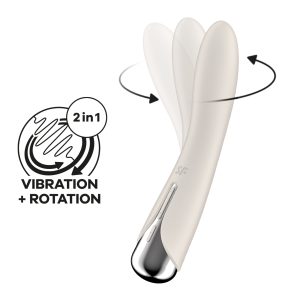 VIBRADOR SPINNING VIBE 1 BEGE SATISFYER - Image 1