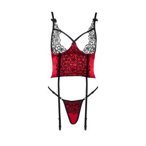 CORPETE E TANGA OLENA VERMELHO BEAUTY NIGHT FASHION - Image 8