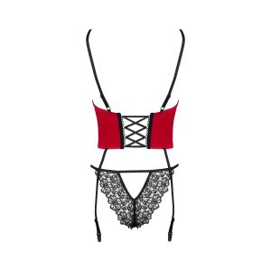 CORPETE E TANGA OLENA VERMELHO BEAUTY NIGHT FASHION - Image 9