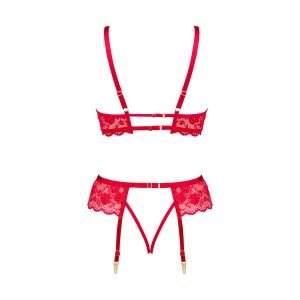 CONJUNTO DE 3 PEÇAS ROSE VERMELHO BEAUTY NIGHT FASHION - Image 14