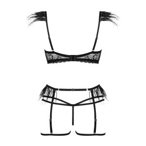 CONJUNTO DE 4 PEÇAS CRYSTAL PRETO BEAUTY NIGHT FASHION - Image 15