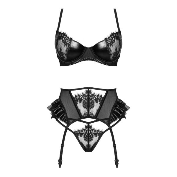 CONJUNTO DE 3 PEÇAS RAFAELLA PRETO BEAUTY NIGHT FASHION