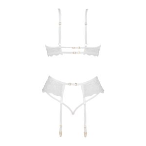 CONJUNTO DE 3 PEÇAS ROSE BRANCO BEAUTY NIGHT FASHION - Image 9